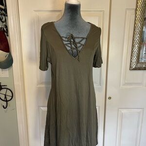 BCBGeneration Dark Olive Green Cover Up/ dress.